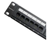 QOLTEC Patch panel RACK | 24 porty | kat.6 UTP | Czarny 54474 - 1329995 - zdjęcie 3